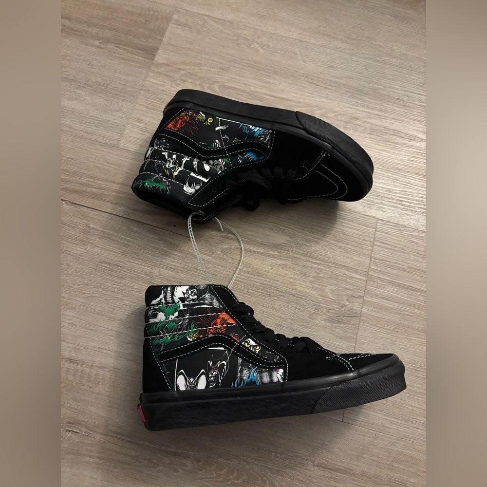 Vans and Disney collaboration villains high top shoes NWOT